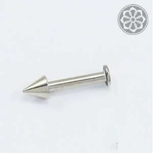 Piercing Labret 8mm 12 Unidades com Spike em Aço