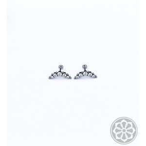 Piercing Cluster Indiano Swarovski Longo Tintânio