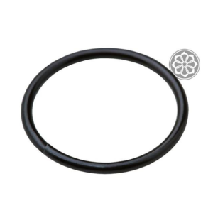 Argola Preta 8mm 20 Unidades em Aço Cirúrgico PVD