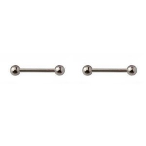 PIERCING MICROBELL RETO 6mm EM TITÂNIO 2 UNIDADES